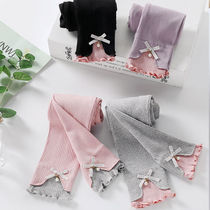 Girl Beats Bottom Pants 2022 Spring Autumn Models New Little Girl Pants Outside Wearing Trousers Children Pants Tide 5 6