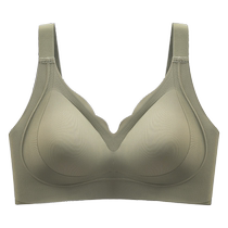 Catman pull-up bra for women seamless and beautiful back push-up anti-sagging machine washable no running cup no rims fat MM bra