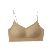 Catman Underwear Womens Pull-up Breast Support Invisible Seamless Anti-sagging Wireless Soft Support Full Cup Autumn and Winter Bra