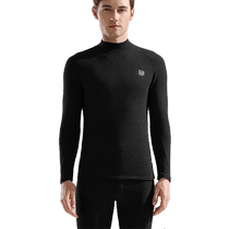 Catman mid-high collar thermal underwear mens thickened German velvet heating and cold-proof bottoming autumn clothes and long trousers set non-stick hair