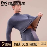 Удерживающее тепло бархатное нижнее белье, базовое термобелье, зимние штаны, увеличенная толщина, 2025 года