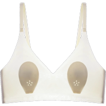 Catman Underwear Womens 2024 Summer Ultra-Thin Ice Silk Wire-Free Anti-Sagging Tube Top Sexy Beautiful Back Rabbit Ear Cup Bra