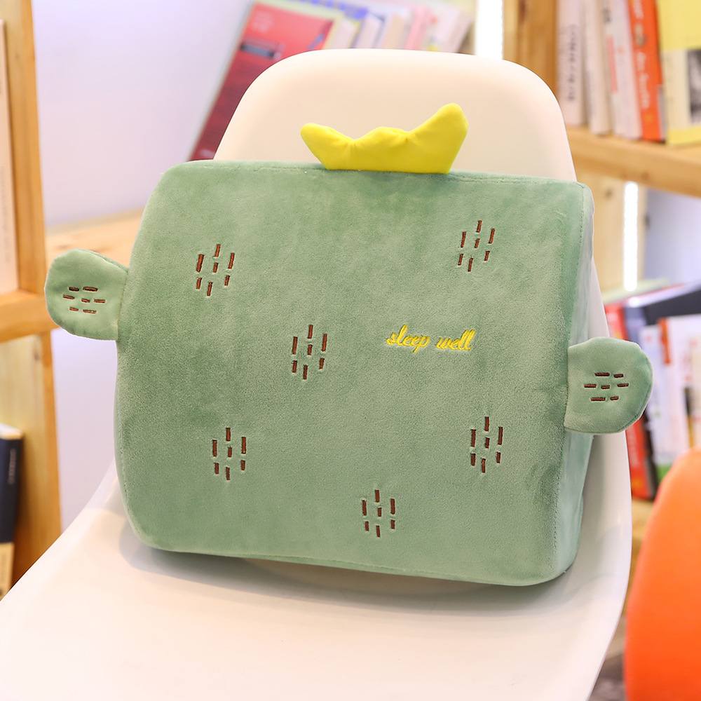 Cute Cartoon Memory Foam Office Waist Pillow Waist Cushion Plush Pillow Car Waist Pillow Gift Customization