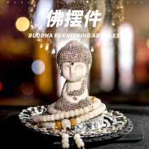Car perfume seat crystal white porcelain Buddha ornaments car perfume men and women blessing interior decoration gifts