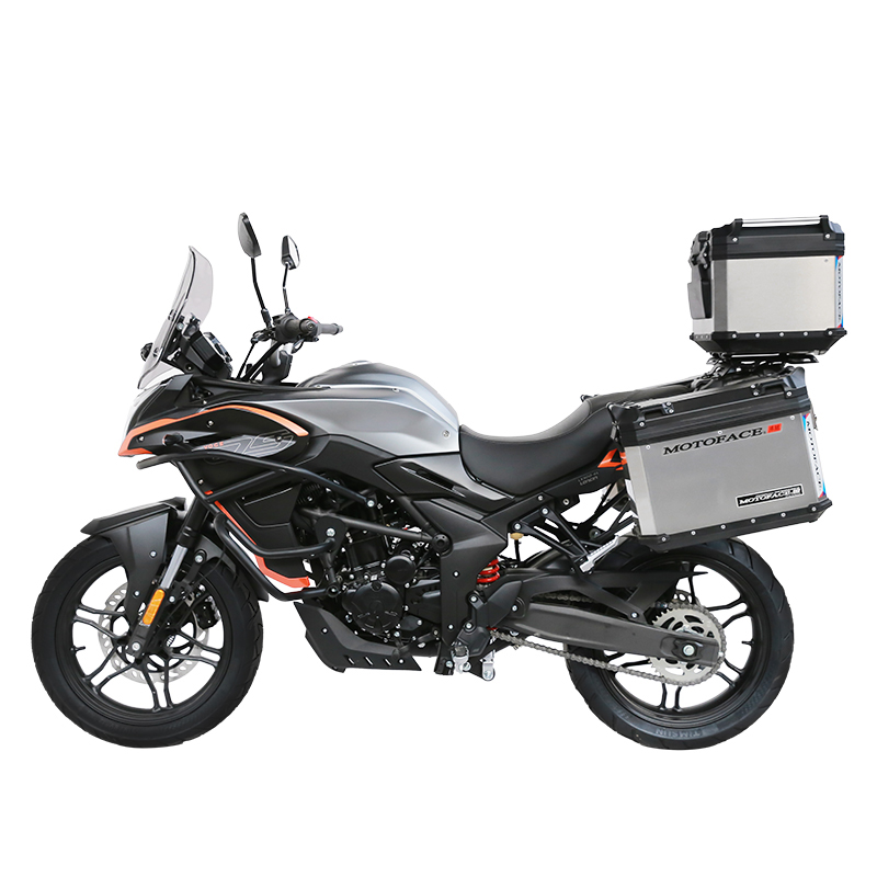 MOTOFACE is suitable for Loncin Promise 300DS three boxes modified tail box aluminum alloy side box quick unboxing rack accessories