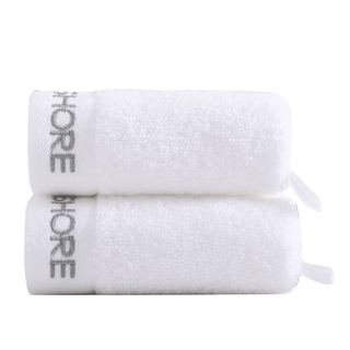 金号纯棉纯白方巾擦手巾擦脸洗脸巾儿童幼儿园酒店全棉家用可挂式