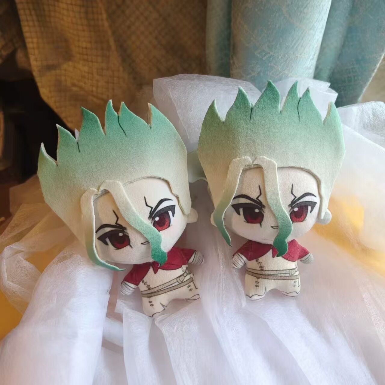 Nanakami Ryu Water-Themed Peripheral Doll Keychain Stone Age Nunu Nanakami Sa Doll Stone God Chikou Bag Charm Gift