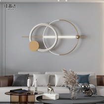 Willstyle Light Lavish Iron Art Wall Decoration Living Room Wall Decoration Pendant With Lamp Luminous Background Wall Hanging Decoration Bedroom Wall Hanging