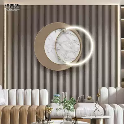 Modern light luxury living room wall decoration decoration creative luminous wall decoration wrought iron wall decoration porch bedroom bedside wall Wall