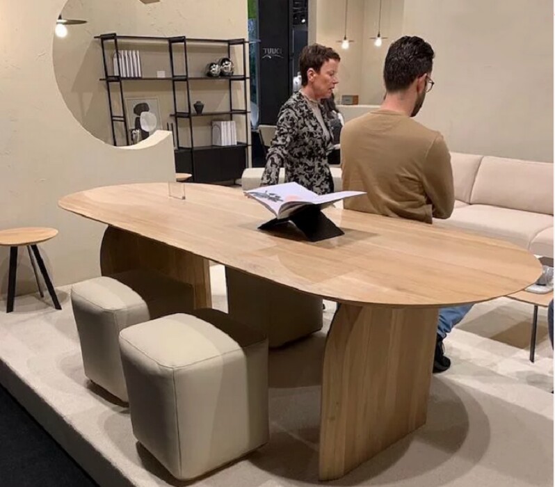 Shu decorated ash modern minimalist conference table and chair combination training home dining table desk office computer workbench