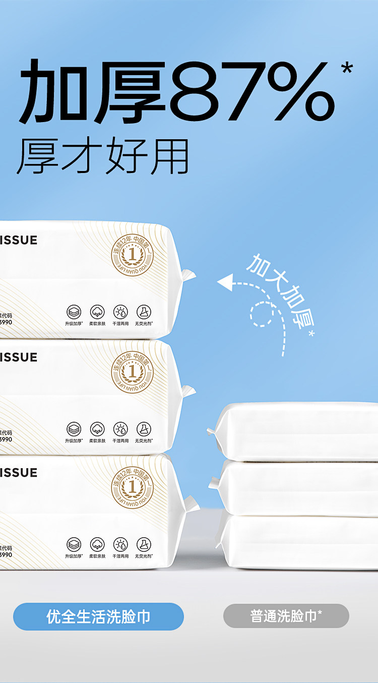 安享好物 安享B级洗脸巾-优全生活洗脸巾 国标