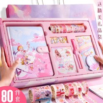 Net Red Hand Ledger SUIT GIFT BOX CUTE TEENAGE GIRL HEARTS DELICATE LOOSE-LEAF HAND BOOKS BEN NOTEBOOKS BRIEF JOINS WIND PRIMARY SCHOOL CHILDREN GIFT IDEAS BENSON TOOLS MATERIALS FULL RANGE OF HAUTE COURIERS