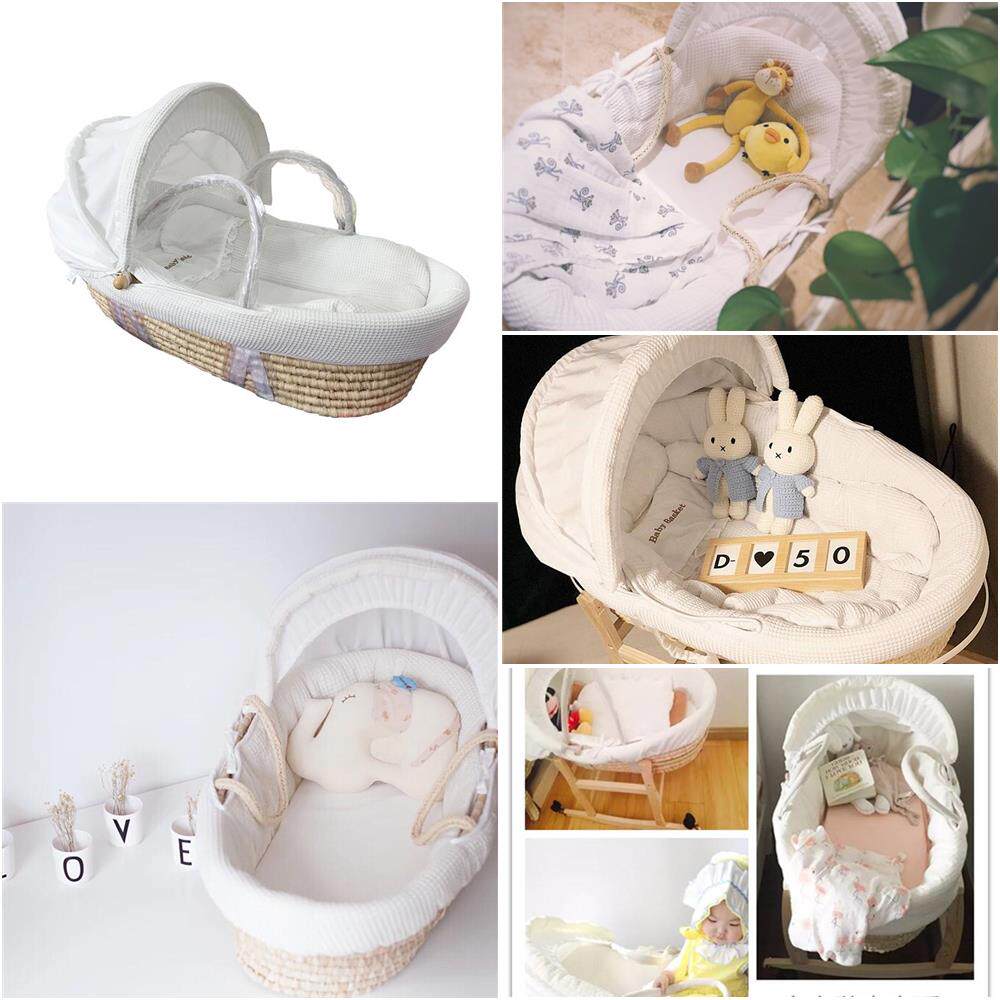 Baby Cradle Lift Basket Portable small sleeping basket Cot Newborn Carry-on Basket Baby Deck Chair Hand-woven 