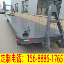 Guangdong four - wheel tablet car household tractor tractor tractor trailer site to move brick to 10 ton discharge tray