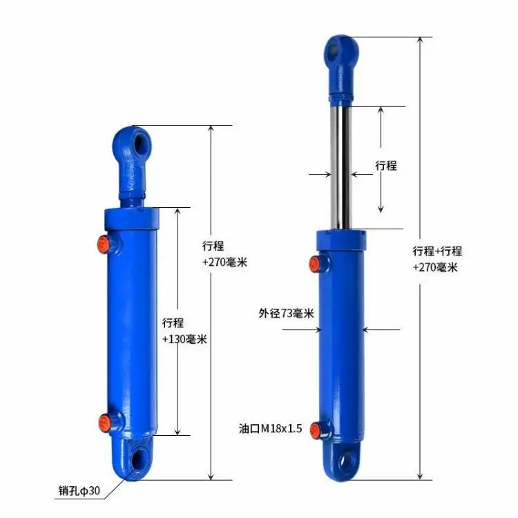 5 tấn HSG63 xi lanh thủy lực hai chiều xi lanh thiết bị bông tai dầu nhà sản xuất hàng đầu bán hàng trực tiếp hệ thống trạm bơm thủy lực nhỏ