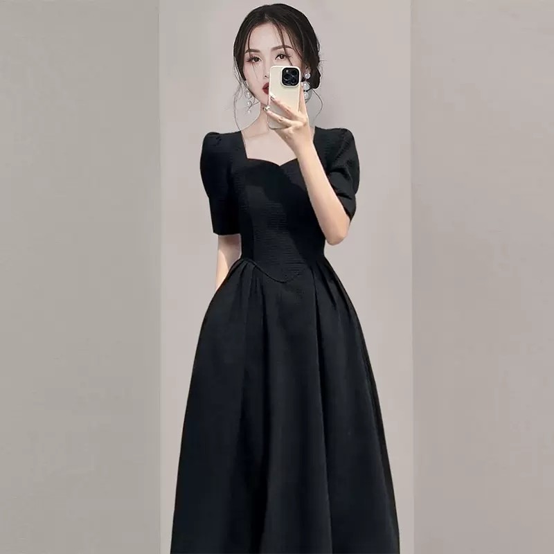 sachin and babi light blue dress Vintage Bowknot Dress Butterfly Sleeve 1950s Audrey Hepburn Style A-line  Retro Midi Swing Dress For Women 2026