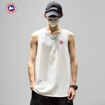 Canadian DEEGAR GOOSE loose cotton sleeveless American casual sports vest