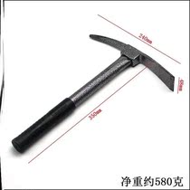 Iron anti-rust hoe bamboo shoots double purpose digging earth handle pick garden Alloy Steel Small Ocean Floor Handle Small Plastic Digging Hoe for planting