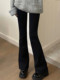 Black flare jeans for women in summer new fat girl mm high waist covering her hips to make her look slimming and elastic straight bell-bottom pants