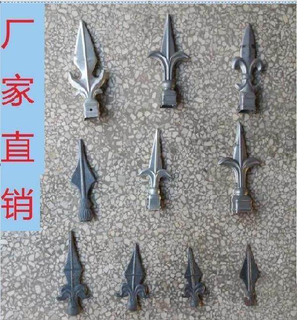 Iron Art Fencing Gun Point Guard Rail Rod Gate Peach Blossom Tip Round Steel Flush Press Welding Tip Sleeve Zinc Steel Enclosure Decorative Head