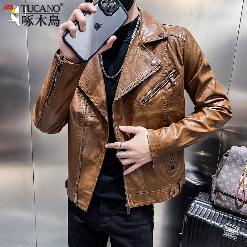 Woodpecker High-End Brand Haining First Layer Genuine Leather Men's Jacket 2026 New Spring and Autumn Sheepskin Jacket for Men Woodpecker High-End Brand Haining First Layer Genuine Leather Men's Jacket 2026 New Spring and Autumn Sheepskin Jacket for Men