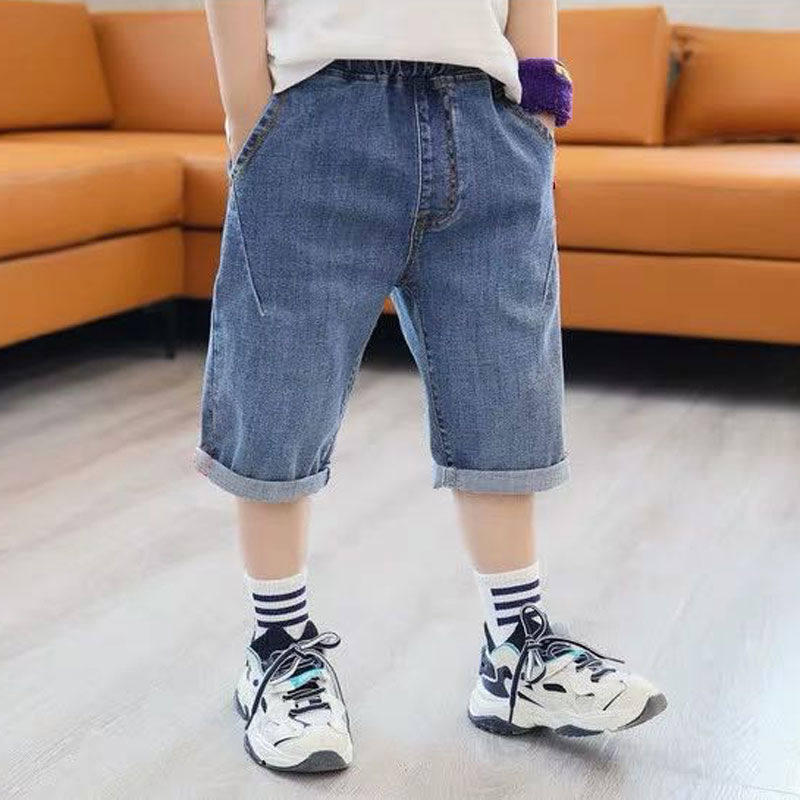 Boy's Cowboy Five - Different Trousers Summer Mode 2022 New Model for Big Boy Casual Trousers Kids Short Tide