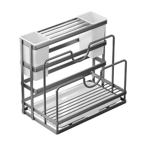 New Knife Holder Storage Rack, Multifunctional Kitchen Rack for Knives, Cutting Boards, Wall-Mounted Chopsticks and Knife Integrated Storage Rack