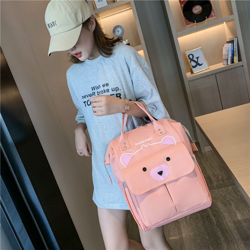 Mother-to-baby double shoulder bag Little mommy bag for women's multifunctional large capacity Baoma hand fashion baby to be born and to be covered