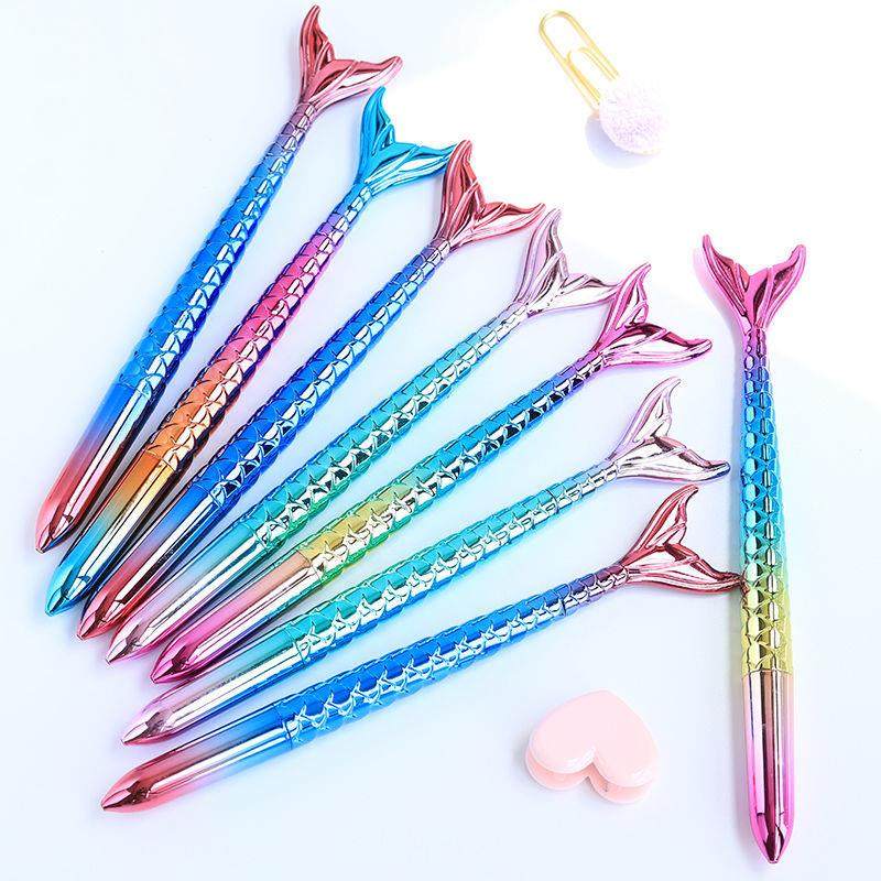 Cartoon Mermaid 1 0mm Ball pen Blue student Chinese sex pen 0 5mm black small fresher maiden water pen