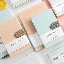 Brief Pure Color Cloth Side Handbooks Ben Korea Blank Mesh Crosswire Notebook Students A6 stationery Benko notepad