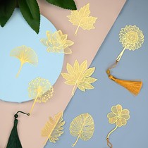 Creative Bookmark Metal Hollowed-out Brief China Wind Student Stationery Ancient Wind Bookmark Graduation Teachers Section Gift