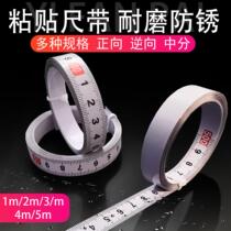 Stickiness gauge sticks with graduated scale strips stickers with rubber metal adhesive scale Self-adhesive ruler Mechanical bench saw applier