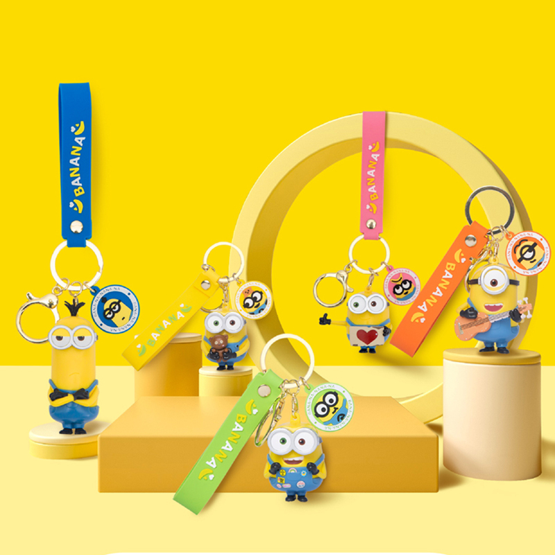 Universal Pictures Minions Keychain Officially Licensed Cartoon Bob Stuart Kevin Pendant