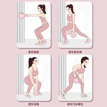 Kettle lifting training home hip deep kettle dumbbell mens bell squat exercise womens strength hip kettlebell fitness equipment