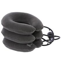 Cervical inflatable head stretch neck brace portable fixator traction device neck brace full velvet home correction