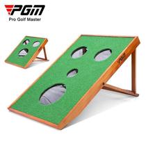 PGM adjustable angle indoor golf practice net multi-target chipping net simulated putting green foldable storage