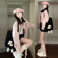 Красный кардиган для отдыха, небольшая дизайнерская осенняя куртка, осенний, в стиле Шанель, подходит для подростков, изысканный стиль, тренд сезона