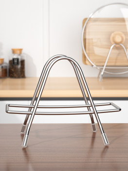 304 stainless steel cutting board rack kitchen desktop storage pot lid rack storage rack round chopping board drain board rack