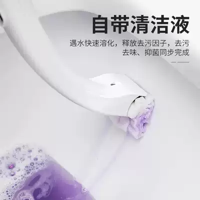 Disposable toilet brush set toilet cleaning brush long handle Wall disposable brush toilet brush artifact