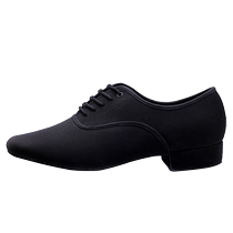Bright leather dance shoes mens dance shoes national standard dance practice indoor fur sole socializing flat heel teacher Oxford cloth soft sole