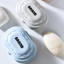 Soap box draining toilet bathroom with lid shelf does not accumulate water home portable travel large soap box