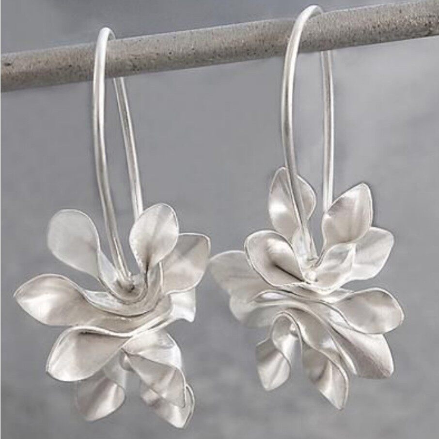 Vintage Royal Floral Alloy Earrings | Elegant Unique Fashion Women's Jewelry