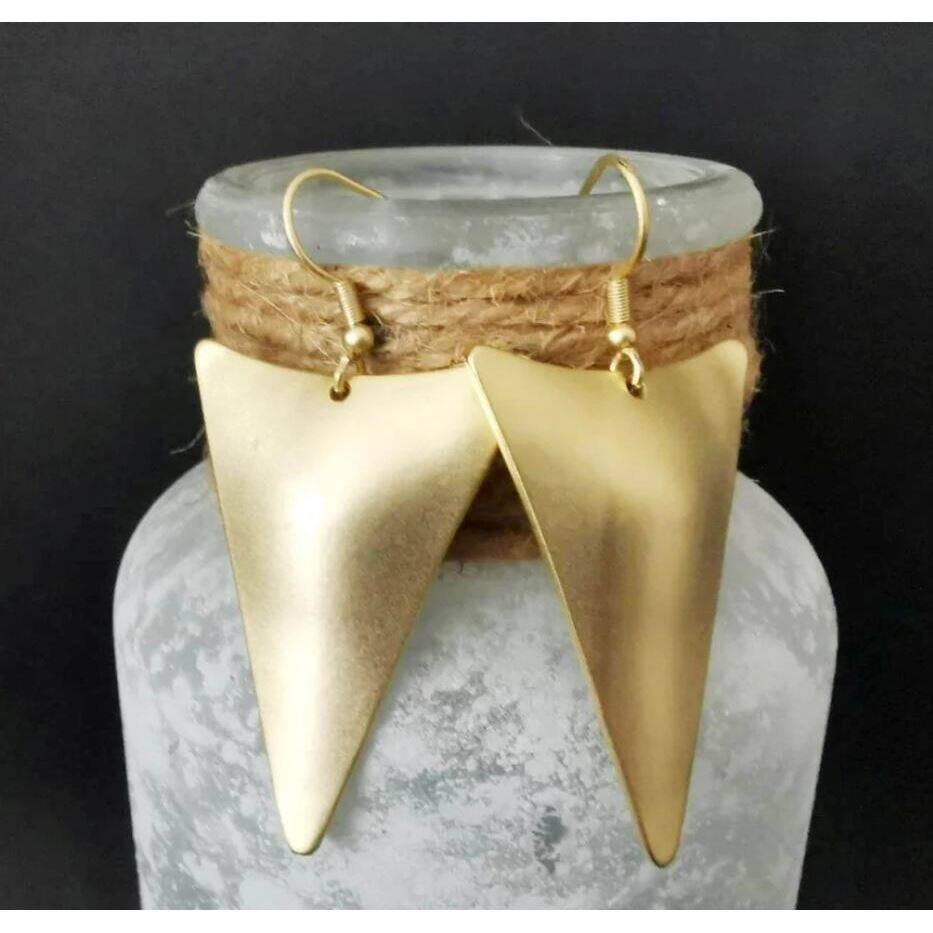 3E3C Trendy Inverted Triangle Alloy Earrings | Unique Statement Dangle Jewelry for Women