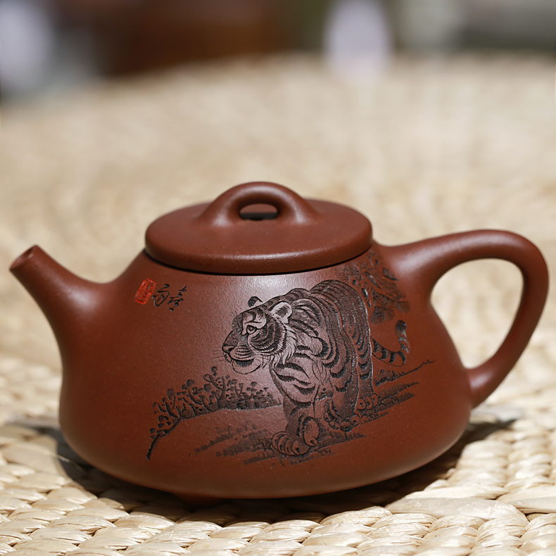 中国朱泥人物刻陶版壁飾VR6812