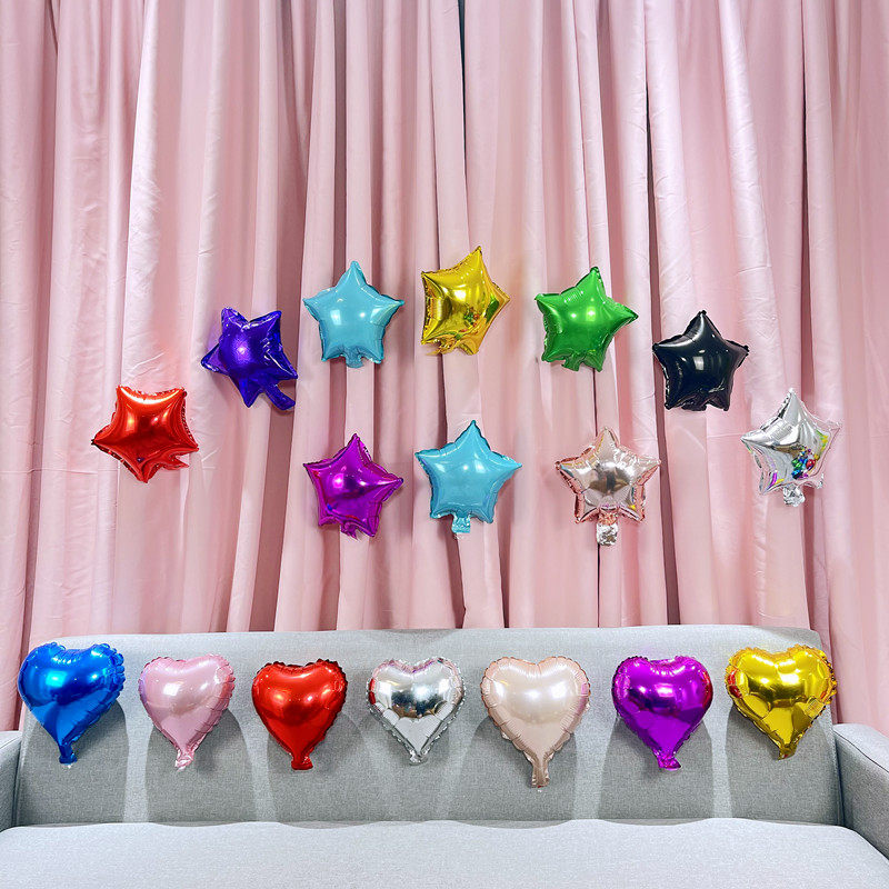 10 inch love five-pointed star aluminum film balloon birthday party decorations confession wedding wedding room layout