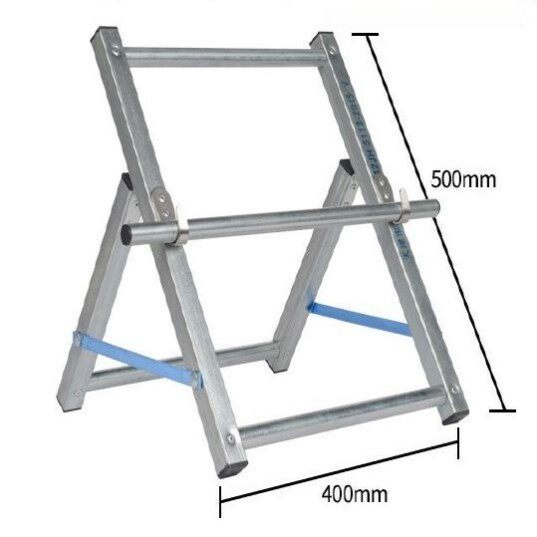 Reel rack outdoor installation-free foldable network line pay-off rack pay-off fiber optic wiring reel rack guardrail