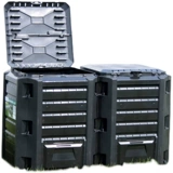 Удобрения бочка черная сад двор удобрения ферментация мусора куча жирная пластиковая компост коробка 800 литров бесплатной доставки в Австралии