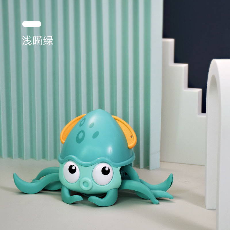 Blue Water LakeElectric Induction Crab music Cool lighting automatic Induction Obstacle avoidance interaction Parenting children Toys Tiktok Same