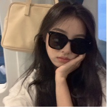 Sunglasses for women Korean version trendy mens sunglasses womens high-end ins style big face slimming anti-UV