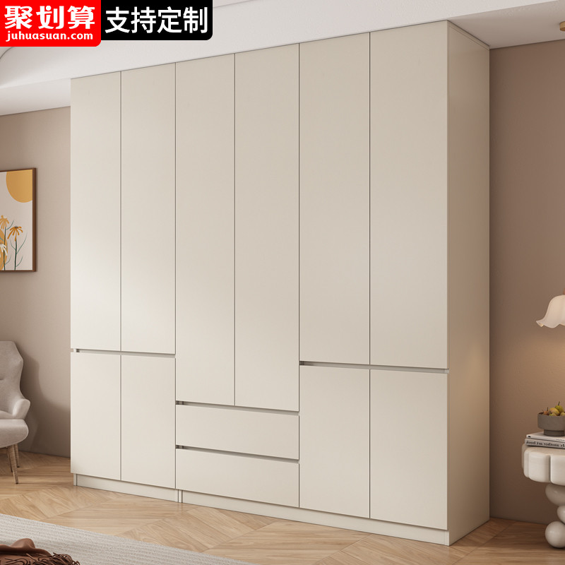 Solid Wood Wardrobe Home Bedrooms free of installation Small-family-type rental housing with economical and simple assembly of children's cabinet-Taobao